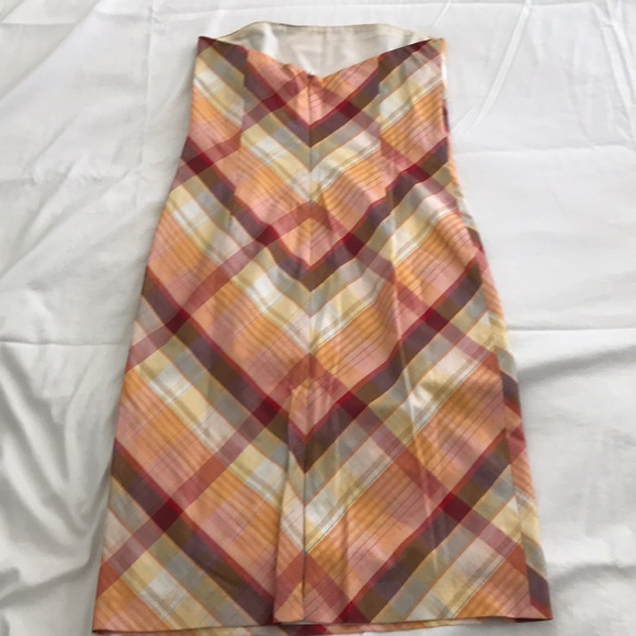 Helen Wang New York Strapless Plaid Dress - Picture 2 of 4